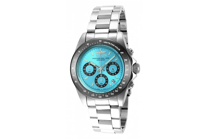 Invicta Men's 15589 Speedway Quartz Chronograph Light Blue Dial Watch