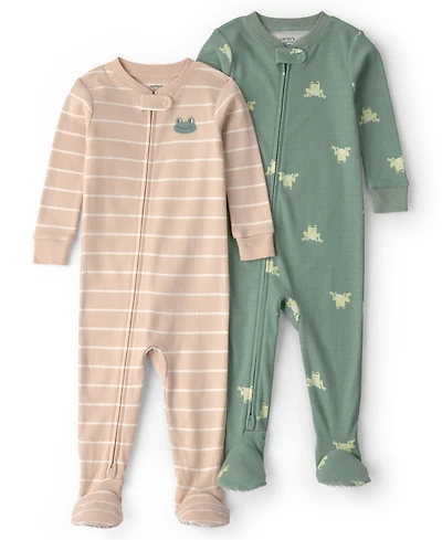 Carter's Baby Boys' Long-Sleeve Sleep & Play, 2-Pack