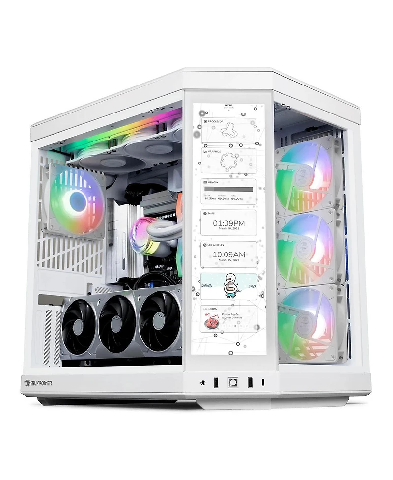 iBUYPOWER Y70TIWI9N57T01 Liquid Cooled Gaming Desktop Computer, Intel Core Ultra 9 285 2.5GHz, 32GB Ram, 2TB Ssd, Nvidia GeForce Rtx 5070 Ti 16GB,
