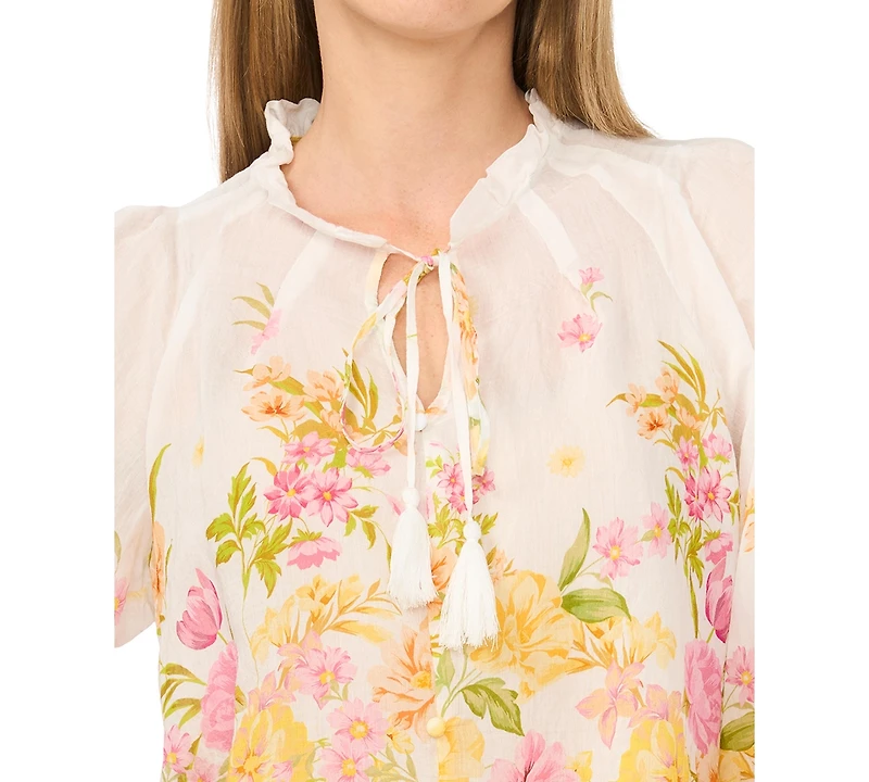 Vince Camuto Women's Raglan-Sleeve Button-Down Top