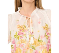 Vince Camuto Women's Raglan-Sleeve Button-Down Top