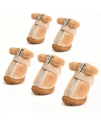 Aronkl Anti-Slip Breathable Dog Boots for Paws Protection with Reflective Straps