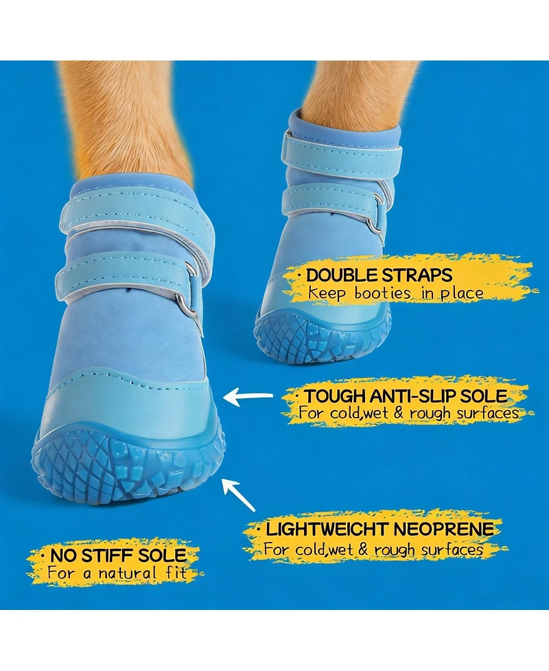 Aronkl Anti-Slip Breathable Dog Boots for Paw Protection, Outdoor Use, Reflective Straps