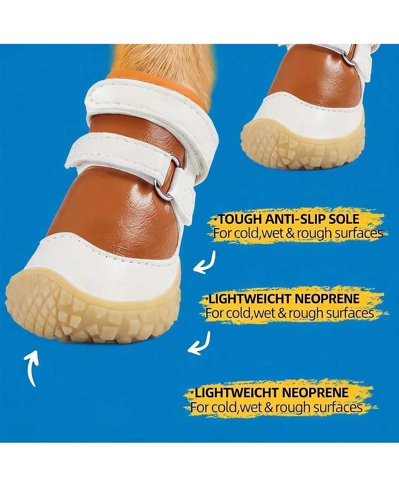 Aronkl Anti-slip Breathable Dog Boots for Small Puppies - Paw Protection Hot Pavement and Snow