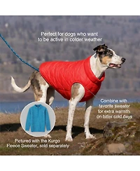 Aronkl Loft Dog Jacket: Insulated, Reversible, Water-Resistant, Reflective, Adventure Ready