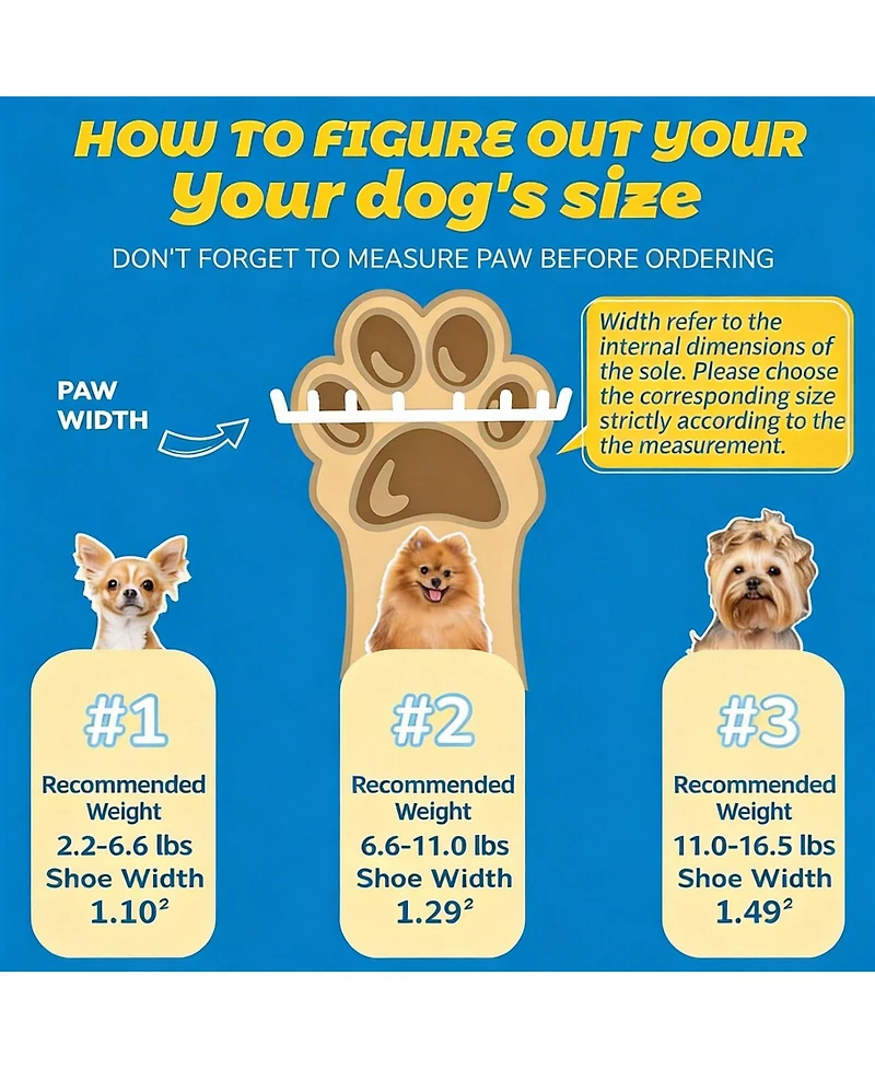 Aronkl Anti-slip Breathable Dog Boots for Small Puppies - Paw Protection Hot Pavement and Snow