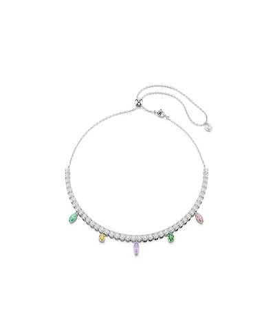 Swarovski x Ariana Grande Rhodium Plated Tennis Necklace