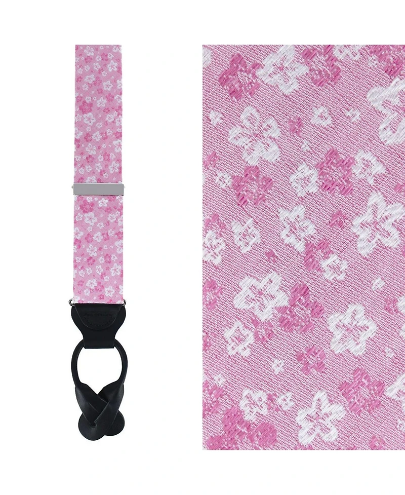 Trafalgar Hanami Cherry Blossom Burst Suspenders and Bowtie Bundle