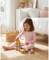 Motette Girls Peony Stripe Pajama Set