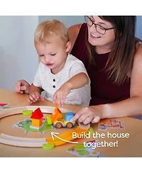 Haba My Very First Games Building Site, A Cooperative Learning Kids Game, Toddler Learning Activities & Games for 2+ Year Olds with Included Toy Truck