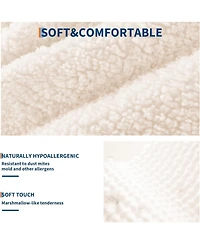 gaomon Queen Bed Frame Adjustable Upholstered Headboard Storage Drawers Boucle Lamb Fleece Led Kids Bed Wood Slats