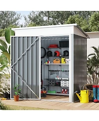 Aecojoy Outdoor Durable and Space-Saving Small Storage Shed