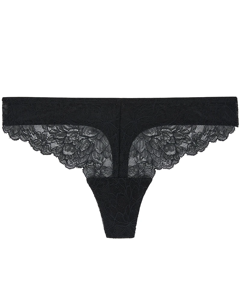 On Gossamer Women's Luxe Lace Thong Underwear G2426