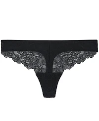On Gossamer Women's Luxe Lace Thong Underwear G2426