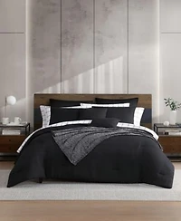 Kenneth Cole New York Variegated Waffle Textured Comforter Bonus Set