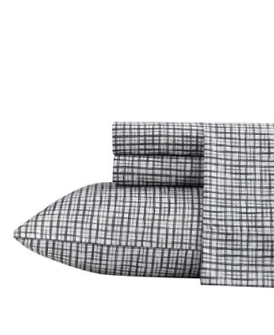Kenneth Cole New York Sketchy Check Microfiber Sheet Set