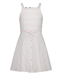 Tommy Hilfiger Girls' 7-16 Square Neck Seersucker Sun Dress