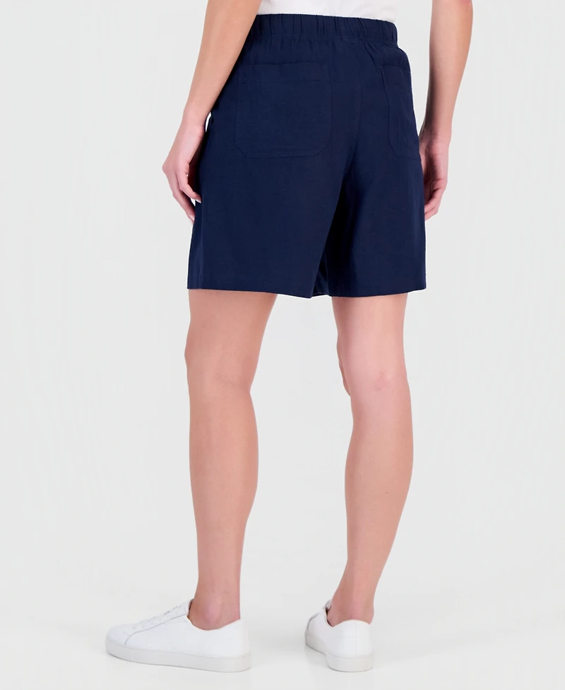 Style & Co Women's Pull-On Linen Shorts, Macy's Exclusive