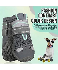 Aronkl Waterproof Anti-Slip Dog Boots for Outdoor Walking