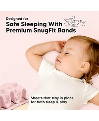 KeaBabies 2-Pack Mini Crib Sheets, Pack and Play Sheets Fitted, N Organic Fitted Sheet Cover