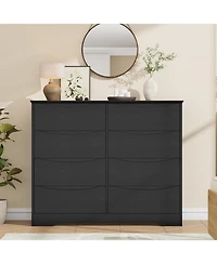 gaomon Wooden Dresser with Drawers, Tall Modern Closet with Deep Storage, Large Chest of Drawers with Wide Top