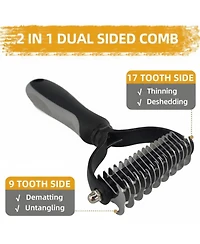 Aronkl Pet Grooming Kit: Slicker Brush, Shampoo Brush, Bath Brush, Gloves, Towel