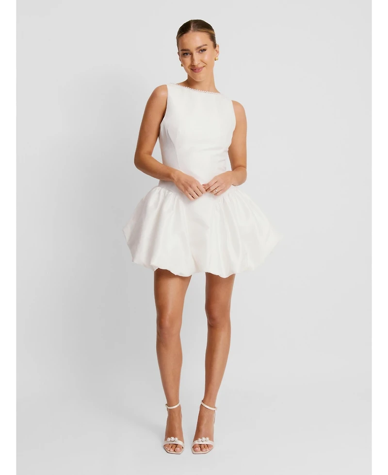 Six Stories Women's Sleeveless Bubble Hem Mini Dress