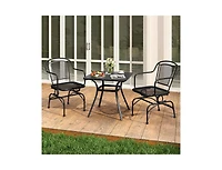 Slickblue Set of 2 Outdoor Rocking Chairs with Mesh Seat