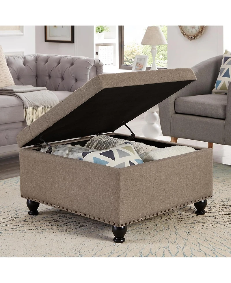 Rainsken Square Storage Ottoman