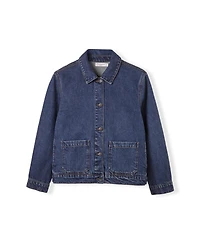 Celtic & Co. Women's Long Sleeve Patch Pocket Denim Jacket