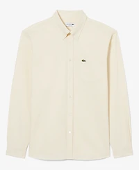 Lacoste Men's Woven Long-Sleeve Button-Down Oxford Shirt
