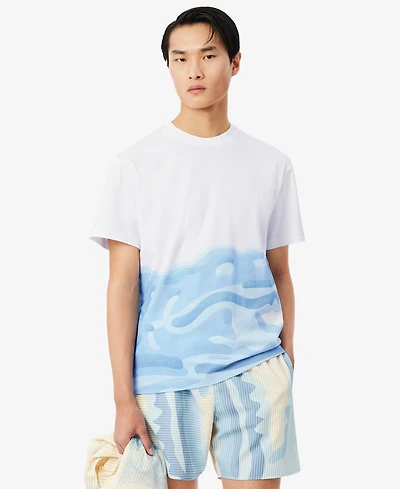 Lacoste Men's Printed Crewneck T-Shirt