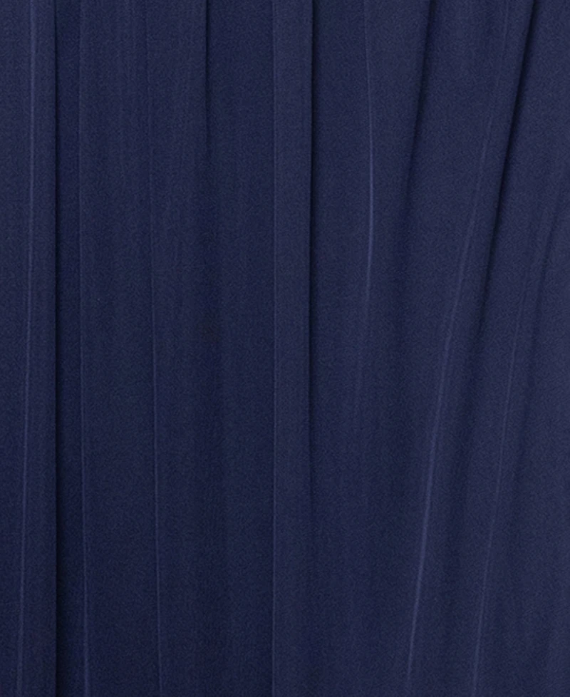 Xscape Plus Beaded Sleeve Slit Gown