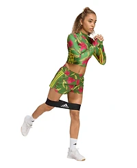adidas Women's x Farm Rio Mid Rise Training Shorts