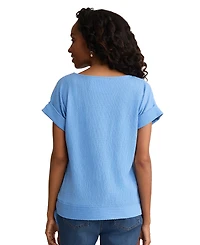 Jones New York Women's Dolman-Sleeve Boat Neck Top