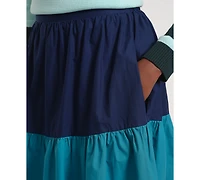 Isaac Mizrahi Women's Pull-On Tiered Maxi Long Skirt