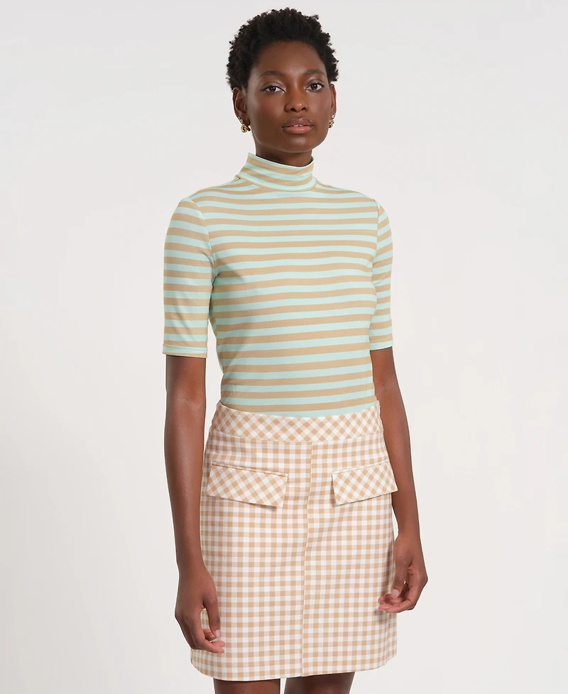 Isaac Mizrahi Women's Pull-On Mini A-Line Skirt