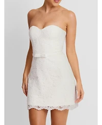 Six Stories Women's Lace Bandeau Corset Mini Dress