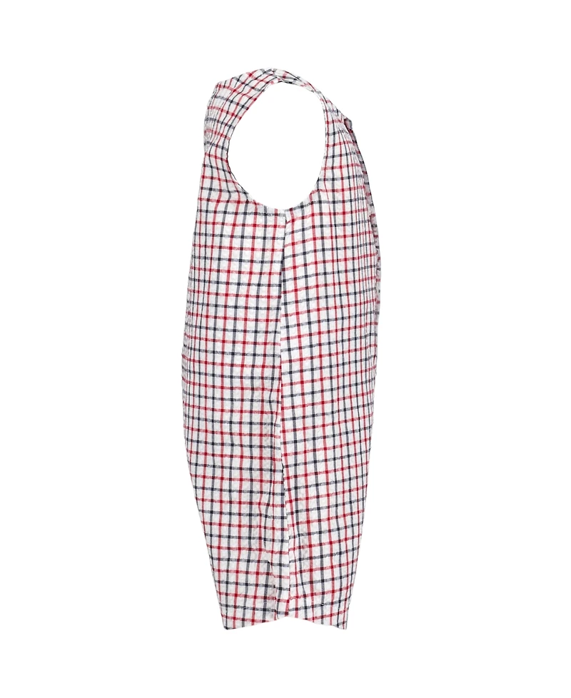 Tommy Hilfiger Baby Boys' Seersucker Check Sunsuit and Bucket Hat, 2-Piece Set