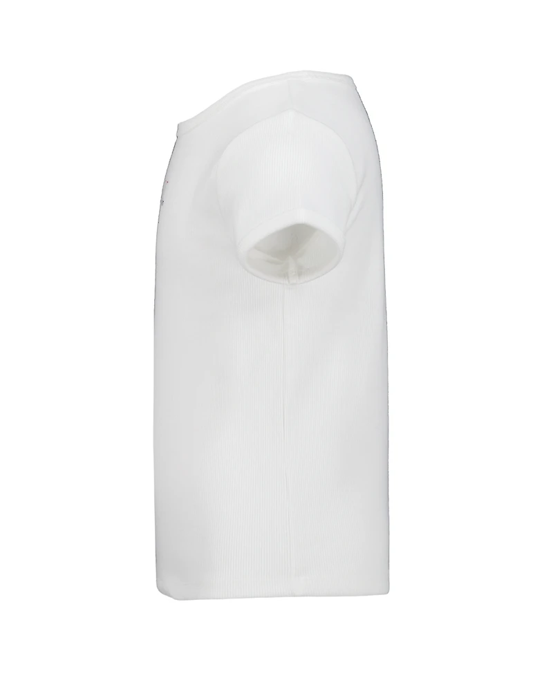 Calvin Klein Girls' 7-16 Short-Sleeve Ribbed T-Shirt