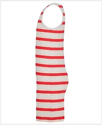 Calvin Klein Girls' 7-16 Striped Crewneck Tank Dress