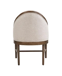 Streamdale Furniture Twill Upholstered Rubber Wood Dining Chair (Set of 2