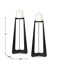Uttermost Columnar Candleholders, Set of 2