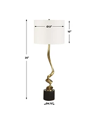 Uttermost Spiraling 35" Metal Cordless Buffet Table Lamp