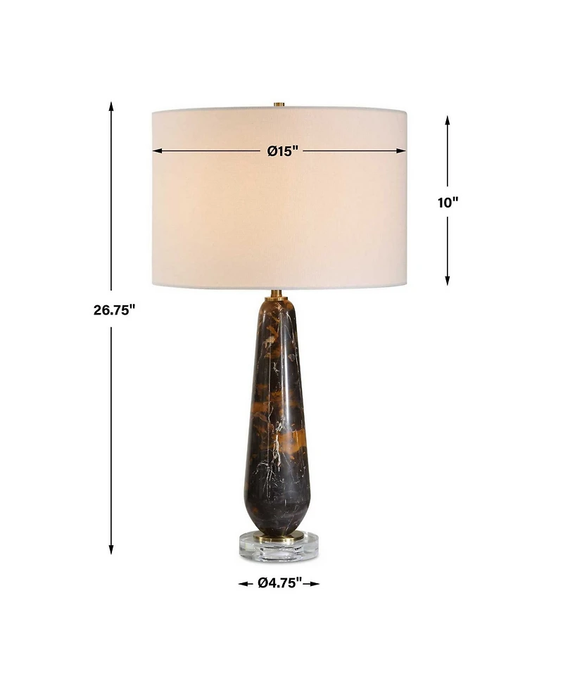 Uttermost Dames 26.75" Marble Table Lamp