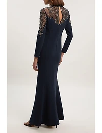 Karen Millen Women's Crystal Embellished Maxi Dress