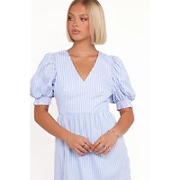 Petal and Pup Women's Steele Puff Sleeve Midi Dress