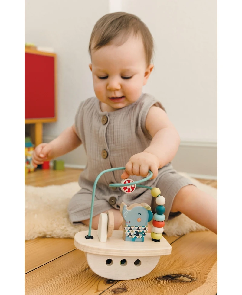 Bababoo and friends Lolo Elephant Boat Bead Maze