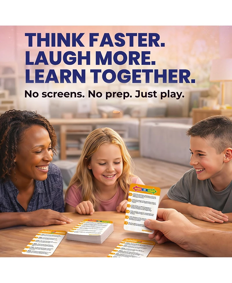 Quokka Board Game for Kids - Family Card and Adults Higher or Lower | Guess Fun Questions Easy to Learn 2 + Players