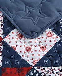 Wrangler Rodeo Patchwork Reversible 3-Pc. Quilt Set
